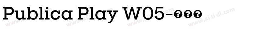 Publica Play W05字体转换